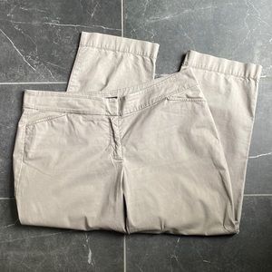 Eileen Fisher grey cropped pants size 14